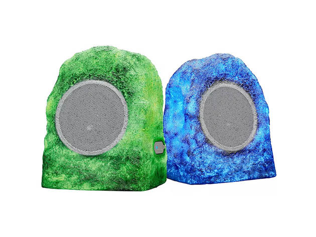 Ion Audio GLOWROCKERPR Audio Glow Rocker Outdoor Speaker Pair with Bluetooth