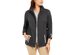 Karen Scott Women's Sport French Terry Ribbon-Trim Jacket Black Size Large