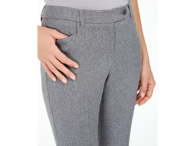 Annie Klein Women's Duke Twill Dress Pants Gray Size 12