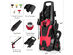 Costway 3500 PSI 2.1GPM Electric Pressure Washer High Power Water Cleaner W/ 5 Nozzles - Black + Red