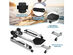 Total Motion Rower with LCD Monitor w/Adjustable Double Hydraulic Resistance Home Gym - Black