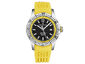 Revue Thommen Men's Air speed Black Dial Yellow Rubber Strap Automatic Watch