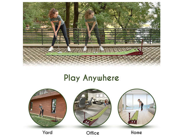 Britenway Golf Putting Green Mat for Indoor & Outdoor Practice Use