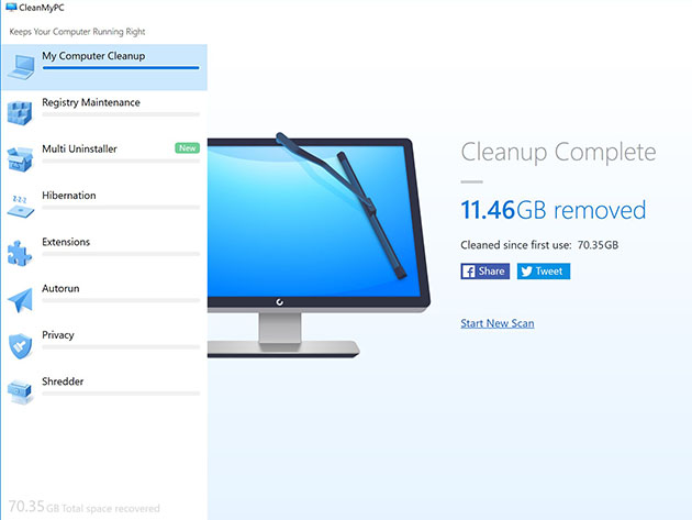 CleanMyPC: Junk Cleaner for Windows [2 Devices]