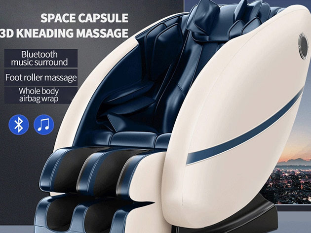 Space Capsule Massage Chair with Bluetooth Speaker