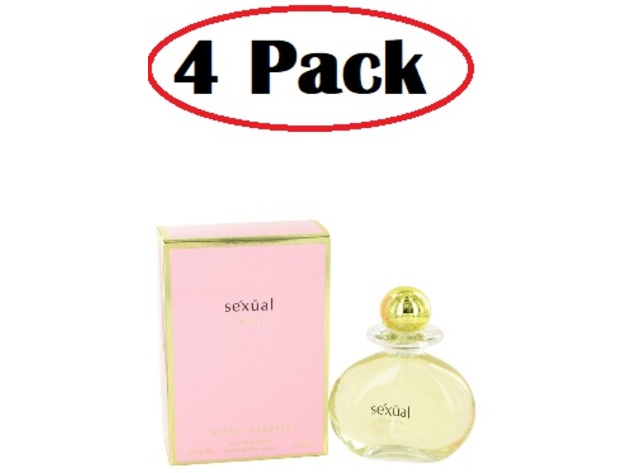 4 Pack of Sexual Femme by Michel Germain Eau De Parfum Spray (Pink Box) 4.2 oz