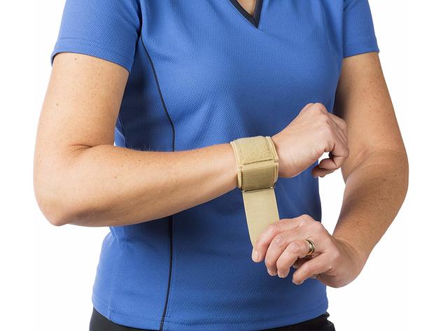Cho-Pat Wrist Support - Diminishes Stress, Pressure, and Pain Caused by Carpal Tunnel or Strained and Weak Wrists, X-Large: 7.5 Inches - 8.5 Inches, Tan