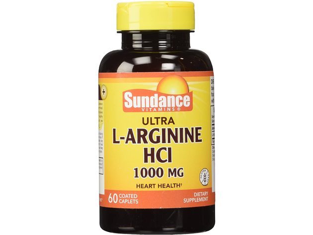 Sundance Vitamins Ultra L-Arginine HCl Dietary Supplement Coated Caplets, 1000 mg, 60 Count