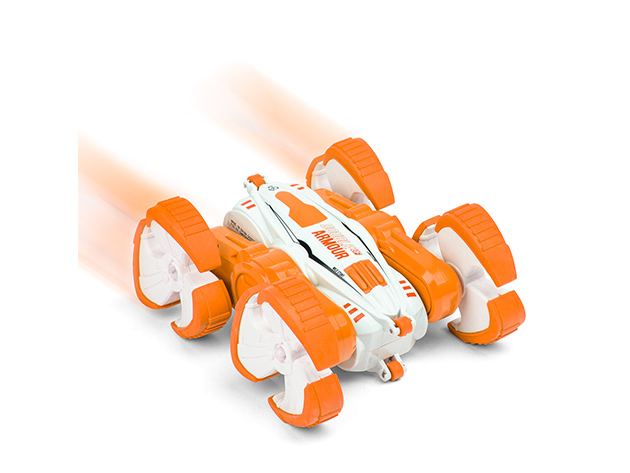 HST RC Storm Stunt 360° Spinning Double Armor Race Car (Orange)