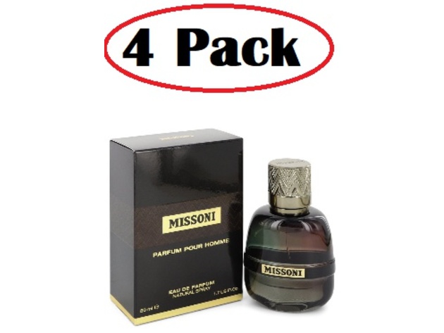 4 Pack of Missoni by Missoni Eau De Parfum Spray 1.7 oz