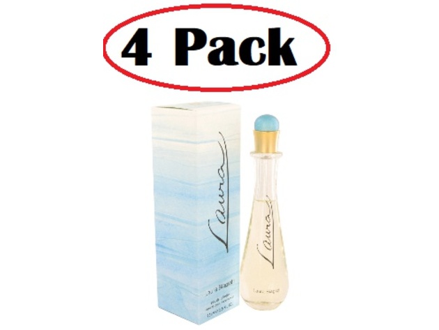 4 Pack of Laura by Laura Biagiotti Eau De Toilette Spray 2.5 oz
