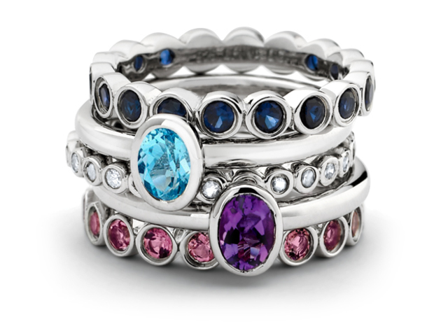 Amethyst Ring 2/5 Carat (ctw) in Sterling Silver - 10