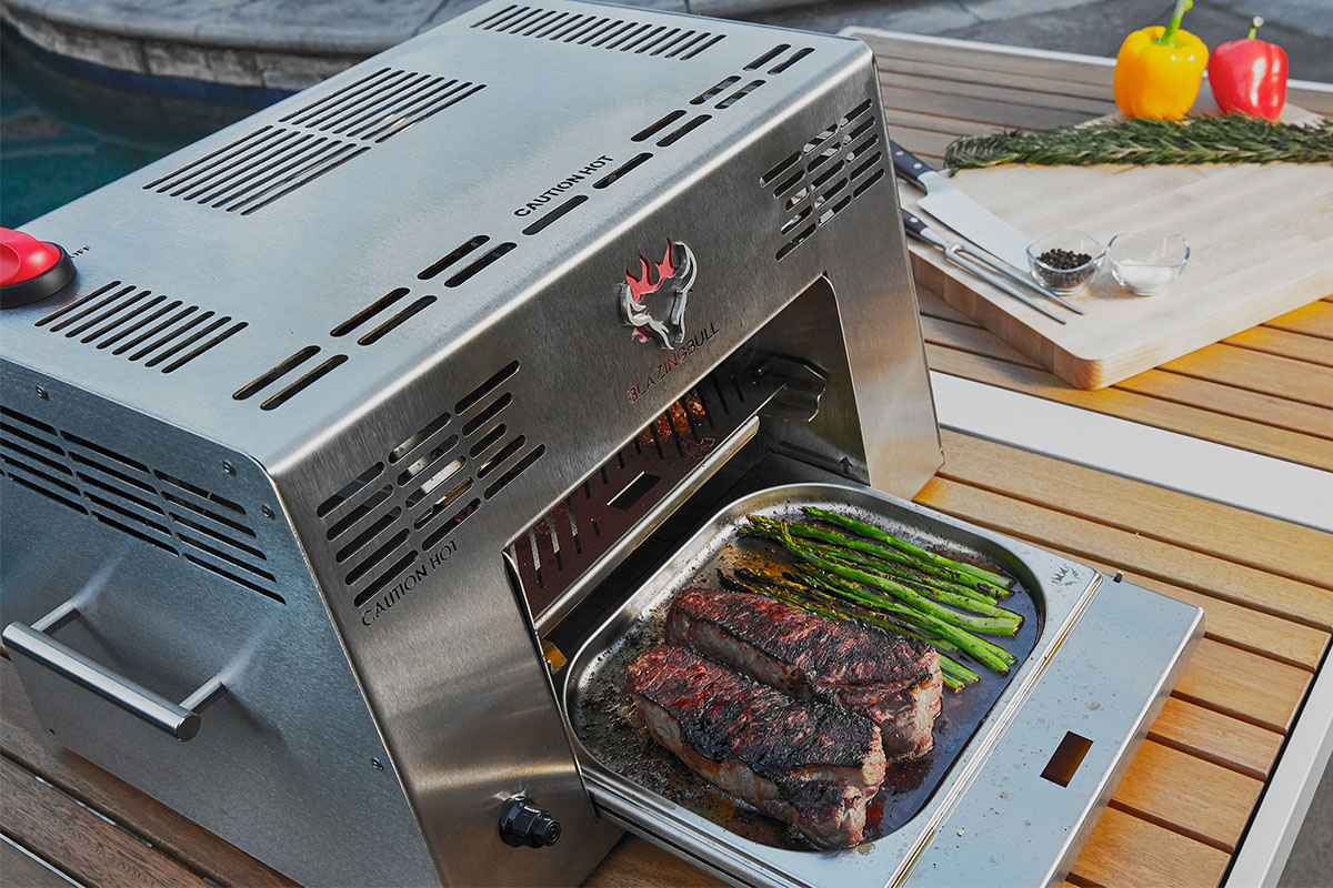 Blazing Bull Portable Infrared Grill, on sale for $1,062.50 when you use coupon code GOFORIT15 