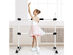 Goplus Portable Ballet Barre 4ft Freestanding Adjustable Double Dance Bar Silver 