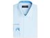 Tasso Elba Men's Regular Fit Non-Iron Fine Herringbone French Cuff Dress Shirt Blue Size Extra Large