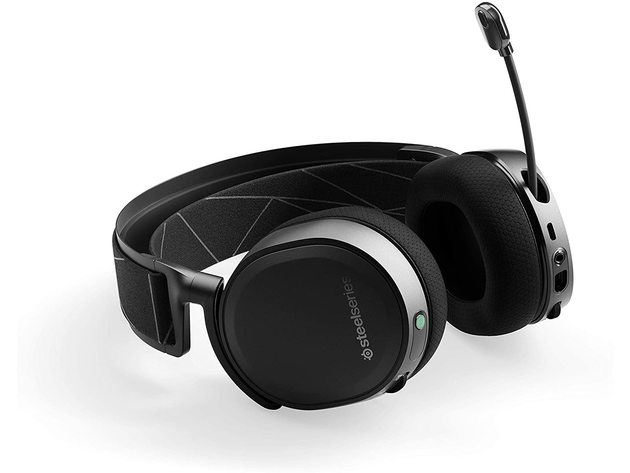 SteelSeries Arctis 7 61505 Wireless Headset - Black - Certified Refurbished Brown Box