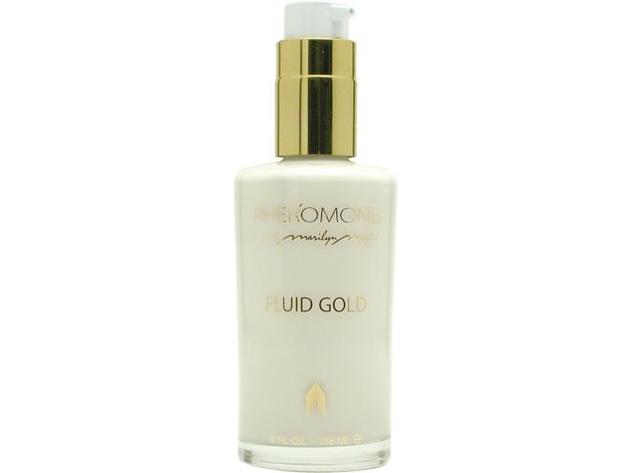 PHEROMONE by Marilyn Miglin FLUID GOLD BODY LOTION 4 OZ for WOMEN ---(Package Of 3)