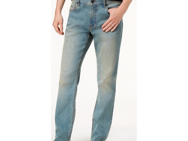 American Rag Men's Straight-Fit Jeans Med Blue Size 30-30
