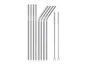 Stainless Steel Straws 8 Pack with 2 Cleaning rods