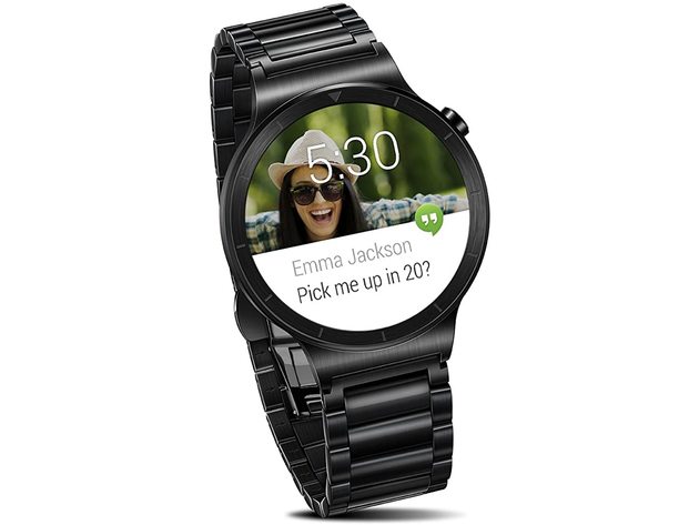 Huawei 55020539 Stainless Steel Watch Compatible with Most Devices - Black (Like New, Open Retail Box)