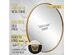 HBCY Round Wall Mirror for Entryways, Washrooms, Living Rooms - 24", Gold (Refurbished, No Retail Box)