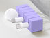 Cable Blocks Magnetic & Weighted Cord Organizers (Purple/9-Pack)