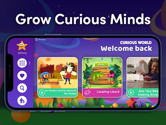 Curious World Language Learning App for Kids: 1-Yr Subscription