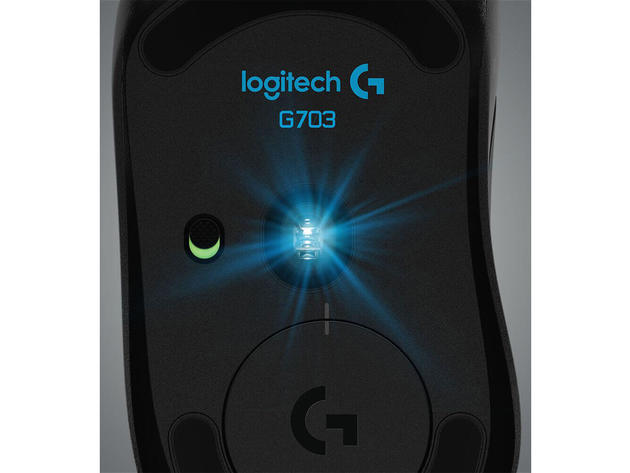 Logitech 910005638 G703 Lightspeed Wireless Gaming Mouse with Hero Sensor