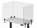 Offex Acrylic Sneeze Guard Desk Divider (24"x24", Clamp-On/Clear)