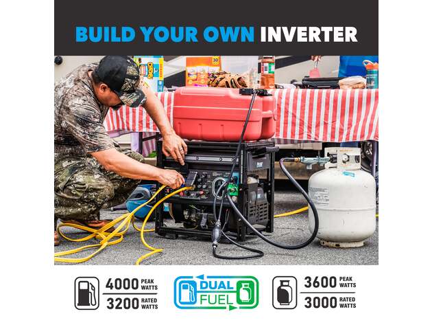 Explorer Bear 4000 Watts Dual Fuel Inverter Generator by Pulsar