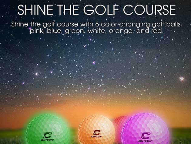 LED Light Up Golf Balls (6-Pack)