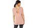 Calvin Klein Women's Cap-Sleeve Crisscross Back T-Shirt Nude Size Extra Small