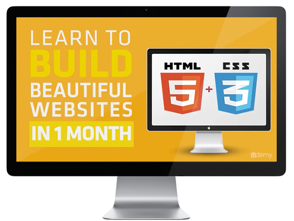 Build Beautiful HTML5 & CSS3 Websites in 1 Month - Product Image