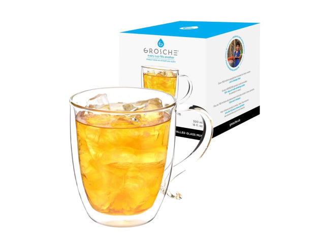 GROSCHE Aberdeen 1000ml Smart Tea Maker with Cyprus Large Double Wall Mug