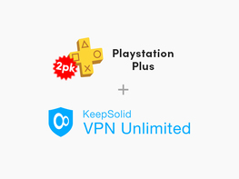 VPN Unlimited Lifetime + PlayStation Plus 2-Yr Subscription Stackable Code Bundle