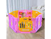 Costway Pink 6 Panel Baby Playpen Kids Safety Play Center Yard Home Indoor Outdoor Pen - Pink