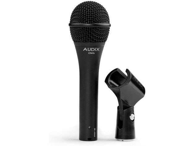 Audix OM6 Dynamic Microphone Unidirectional, 6.00 x 9.00 x 12.00 inches - Black (New)