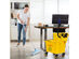 Costway Commercial Mop Bucket Side Press Wringer on Wheels Cleaning 26 Quart Yellow