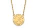 NCAA 14k Yellow Gold U of Alabama Lg Logo Disc Pendant Necklace