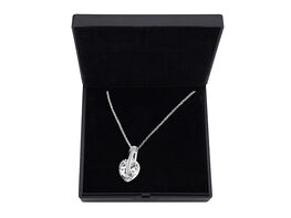 Heart Pendant Necklace with 15mm Swarovski Crystal