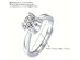 4-Piece Minimalist Moissanite Jewelry Gift Set with Adjustable Ring