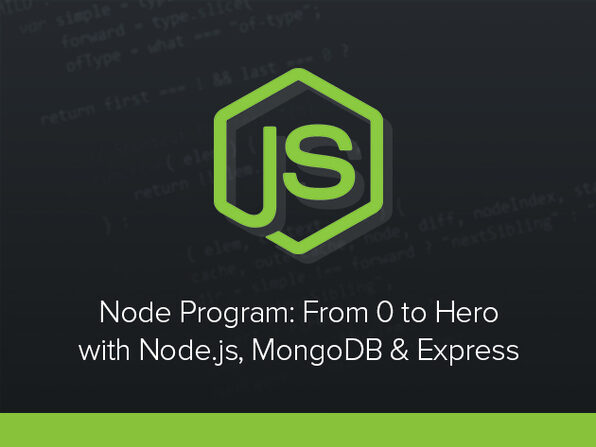 'Node Program: From 0 to Hero with Node.js, MongoDB & Express' Course - Product Image