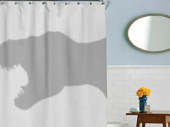 LV Dinosour Design | Shower Curtain