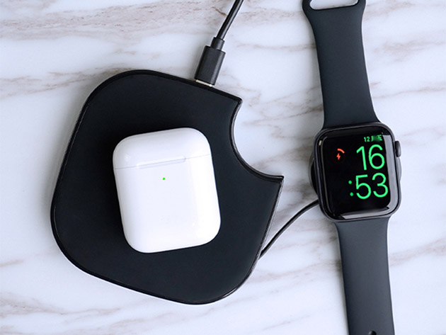Teamwork 2-in-1 Wireless Phone & Apple Watch Charger