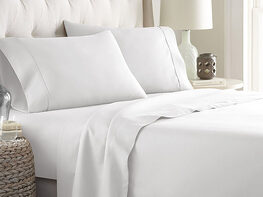 Soft Home 1800 Series Solid Microfiber Ultra Soft Sheet Set (White/Twin XL)