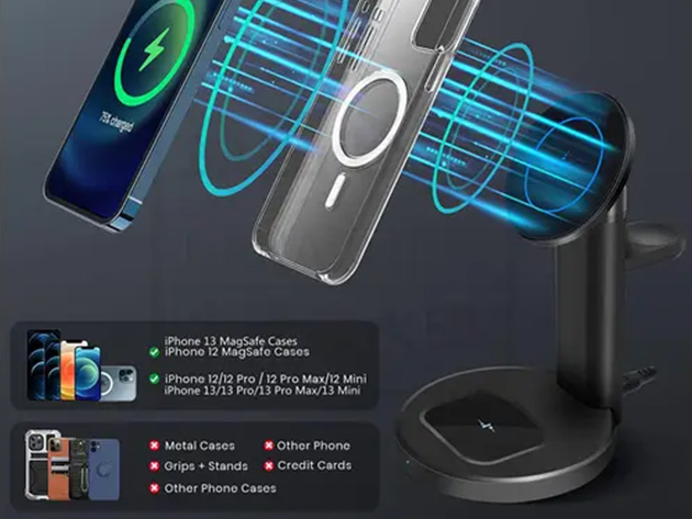 3-in-1 Magnetic Wireless Charging Station