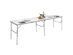 Costway 8FT Aluminum Folding Picnic Camping Table Lightweight In/Outdoor Garden Party - Silver