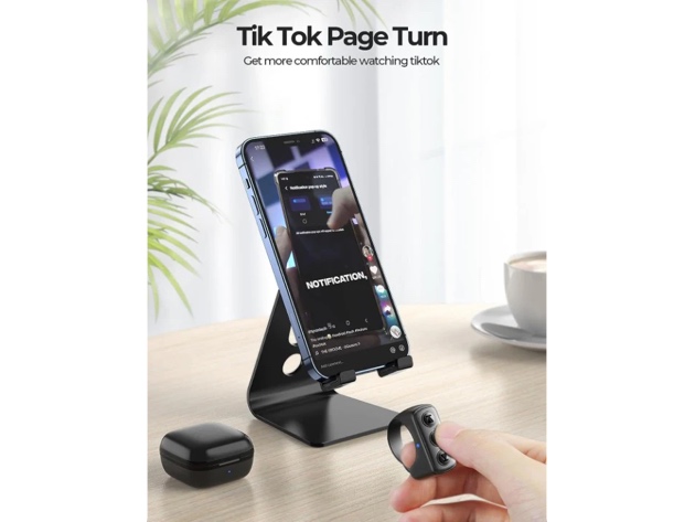 TikTok Scrolling and Kindle App Page Turning Bluetooth Remote Ring