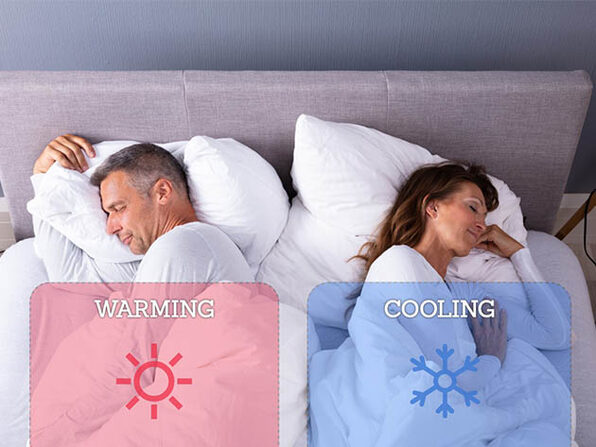 The Twovet Dual Heating u0026 Cooling Couples Comforter (King) | StackSocial
