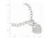 Classic Sterling Silver Toggle Heart Tag Charm Bracelet